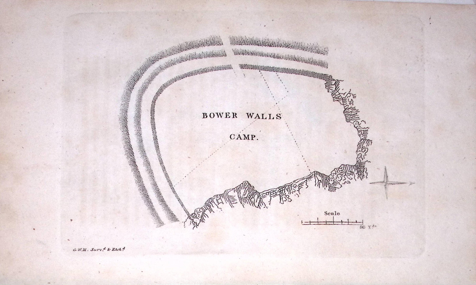 Bower Walls Camp 224 Years-Old Historic and Picturesque Clifton Bristol Print-17. (1 of 2)
