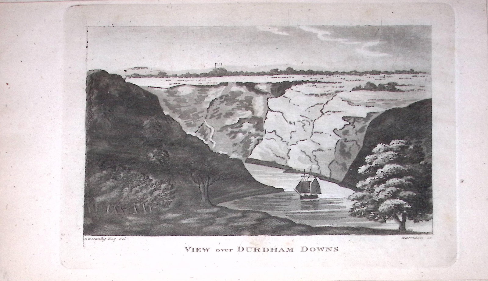 Durdham Downs 224 Years-Old Historic and Picturesque Clifton Bristol Print-7.: Title: Durdham Downs 224 Years-Old Historic and Picturesque Clifton Bristol Print-7. Description: This 224 Years-Old Engraved Plate Has Been Removed from an Antique Edition of. Fugitive