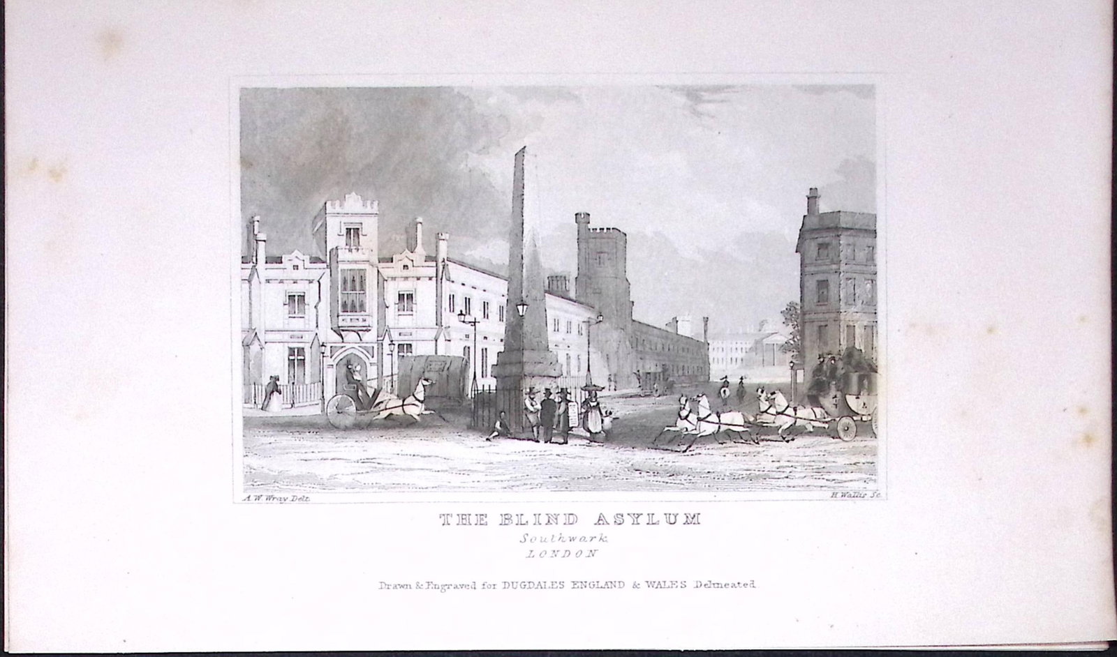 London Blind Asylum Dugdale & Archer Antique 180 Years-Old Copper Plate Print-37: Title: London Blind Asylum Dugdale & Archer Antique 180 Years-Old Copper Plate Print-37 Description: This Antique Copper Plate Engraving Has Been Removed from an Antique Edition of. Thomas