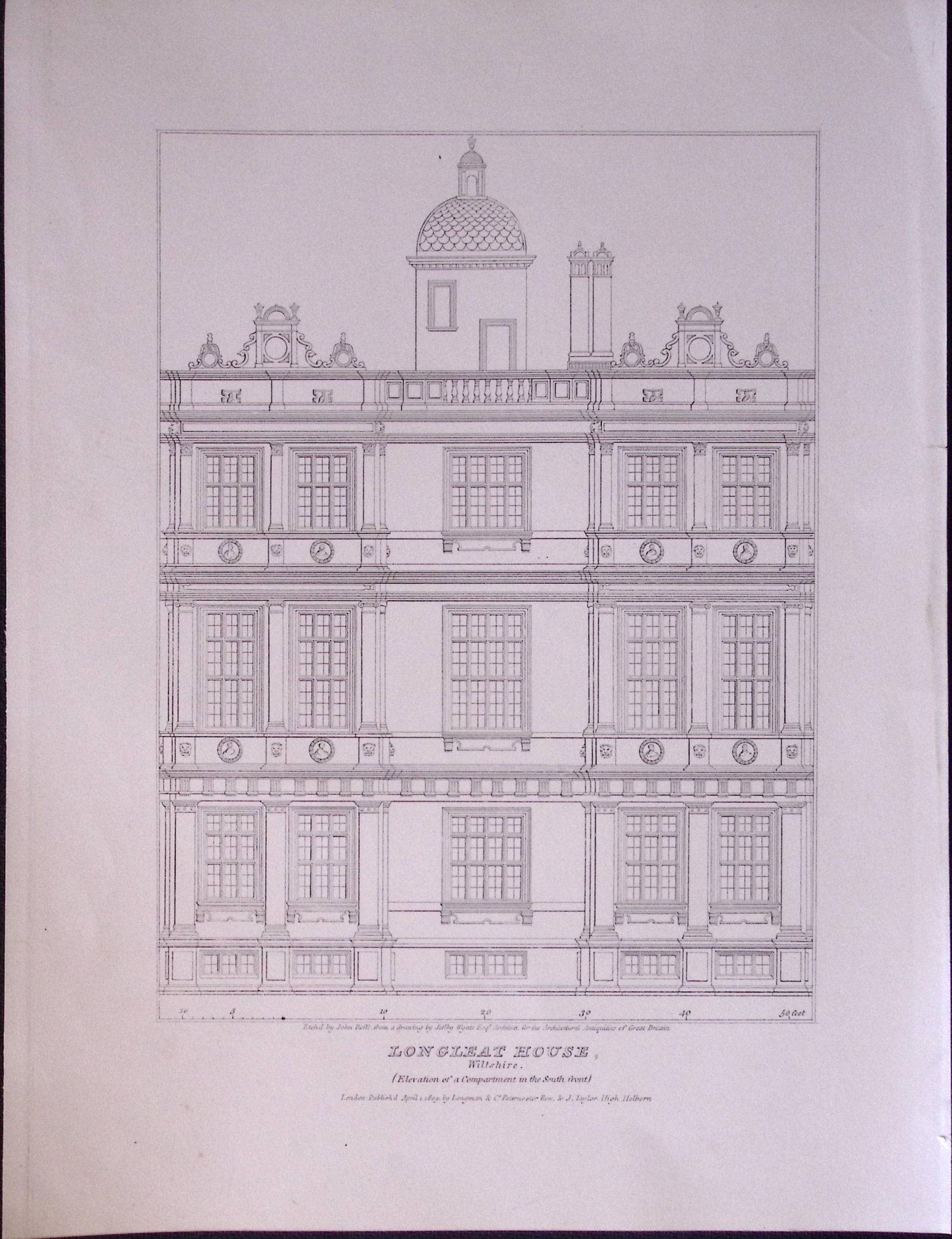 Longleat House Plan Wiltshire 190 Years-Old John Britton Antique Steel Engraving-215: Title: Longleat House Plan Wiltshire 190 Years-Old John Britton Antique Steel Engraving-215 Description: This 191 Years-Old Steel Engraved Plate Has Been Removed from an Antique Edition of. John