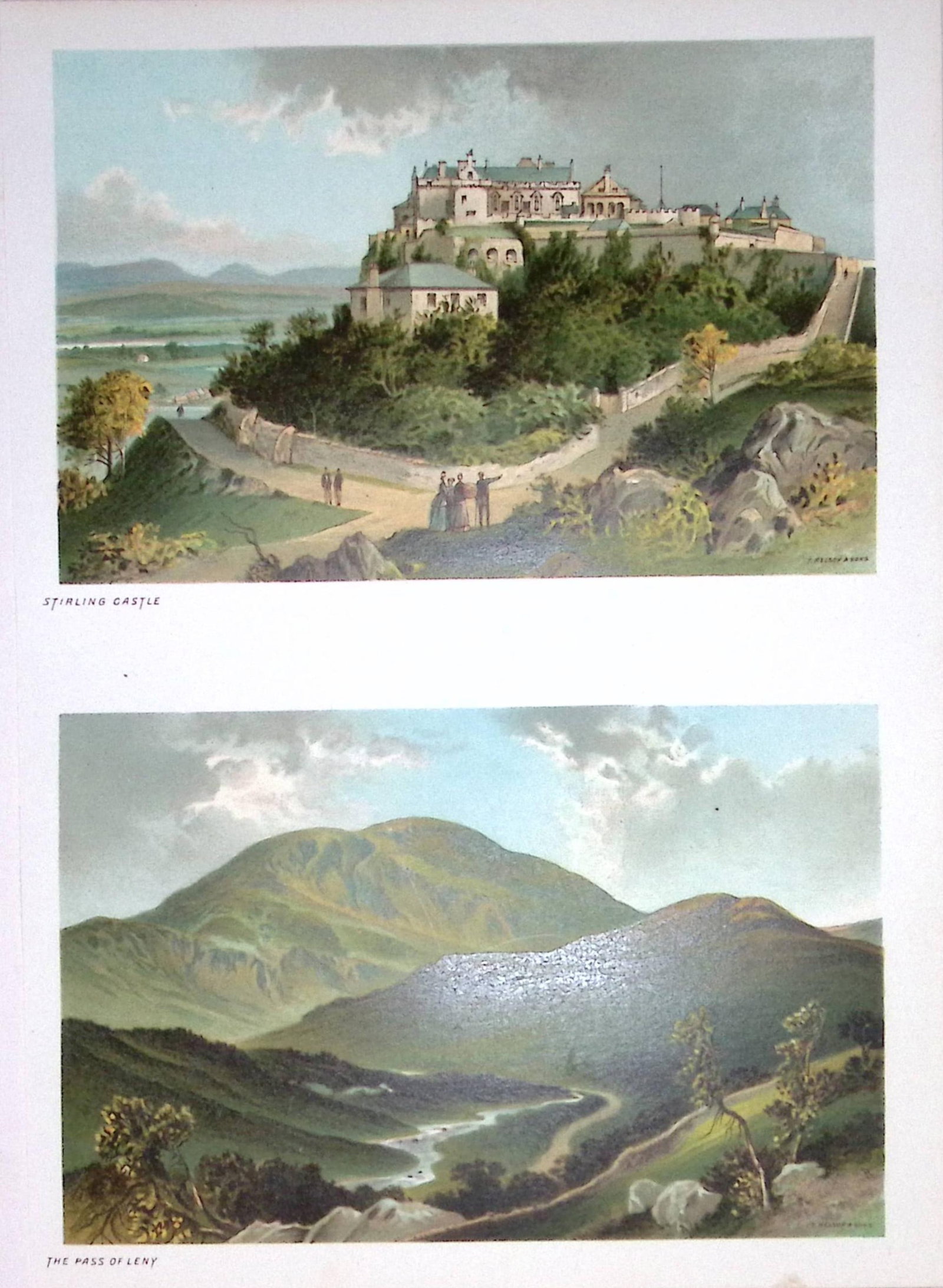 Scotland Stirling Castle & The Pass of Leny 1889 Antique Print-64: Title: Scotland Stirling Castle & The Pass of Leny 1889 Antique Print-64 Description: This Antique Illustration Has Been Removed from an First Edition of. Souvenir Of Scotland. Cities,