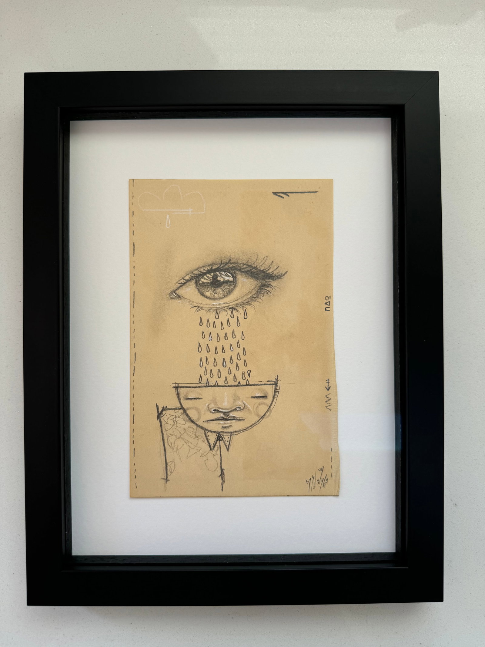 My Dog Sighs Original: Title: My Dog Sighs Original Description: This is a one of a kind original My Dog Sighs artwork. [This is not a print!] This Artwork features MDS iconic eye which is instantly recogn