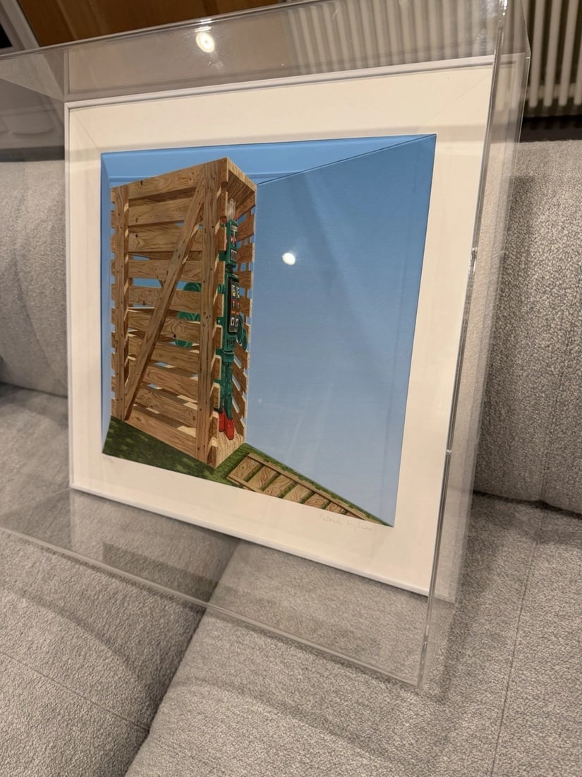 Robotic Artist Proof Edition Patrick Hughes Signed 51cm x 53.3cm x 16cm 3D - 3