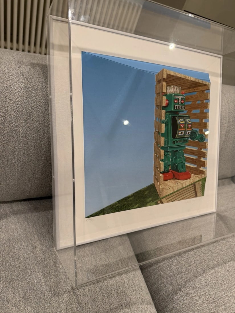 Robotic Artist Proof Edition Patrick Hughes Signed 51cm x 53.3cm x 16cm 3D - 4