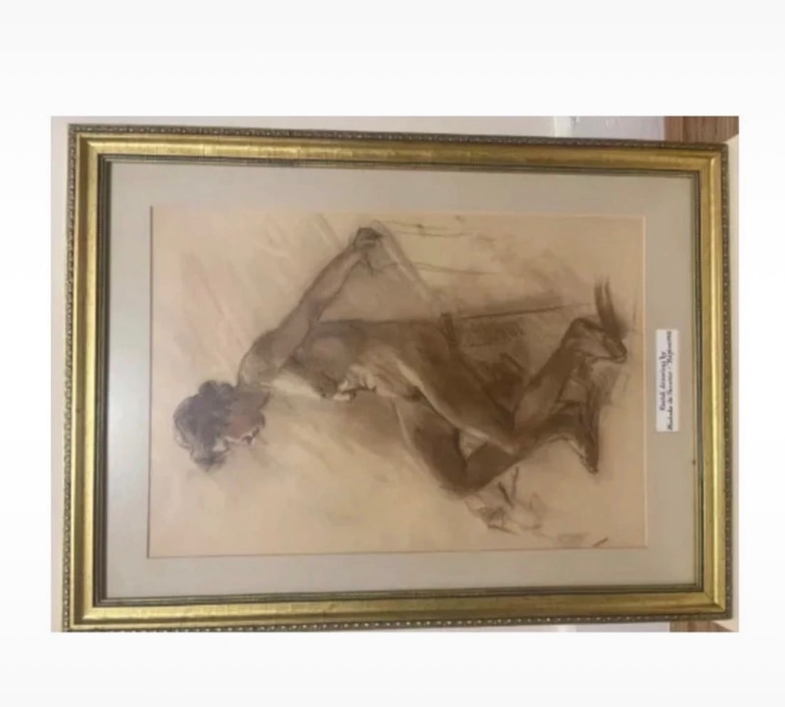 Michele de Simone, Seated Nude; Pastel - 4