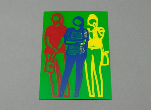 Julian Opie (1958-), Krobath, 3D Lenticular Moving Image, In Vibrant Colour, Framed, 2019 - 6