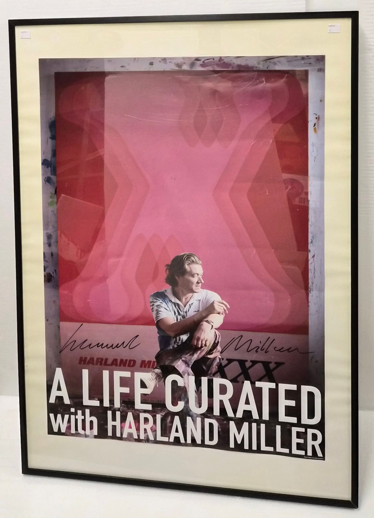 Harland Miller (b.1964) ‘A Life Curated’, lithograph, Exhibition Poster, Signed, 2025,fr (1 of 6)