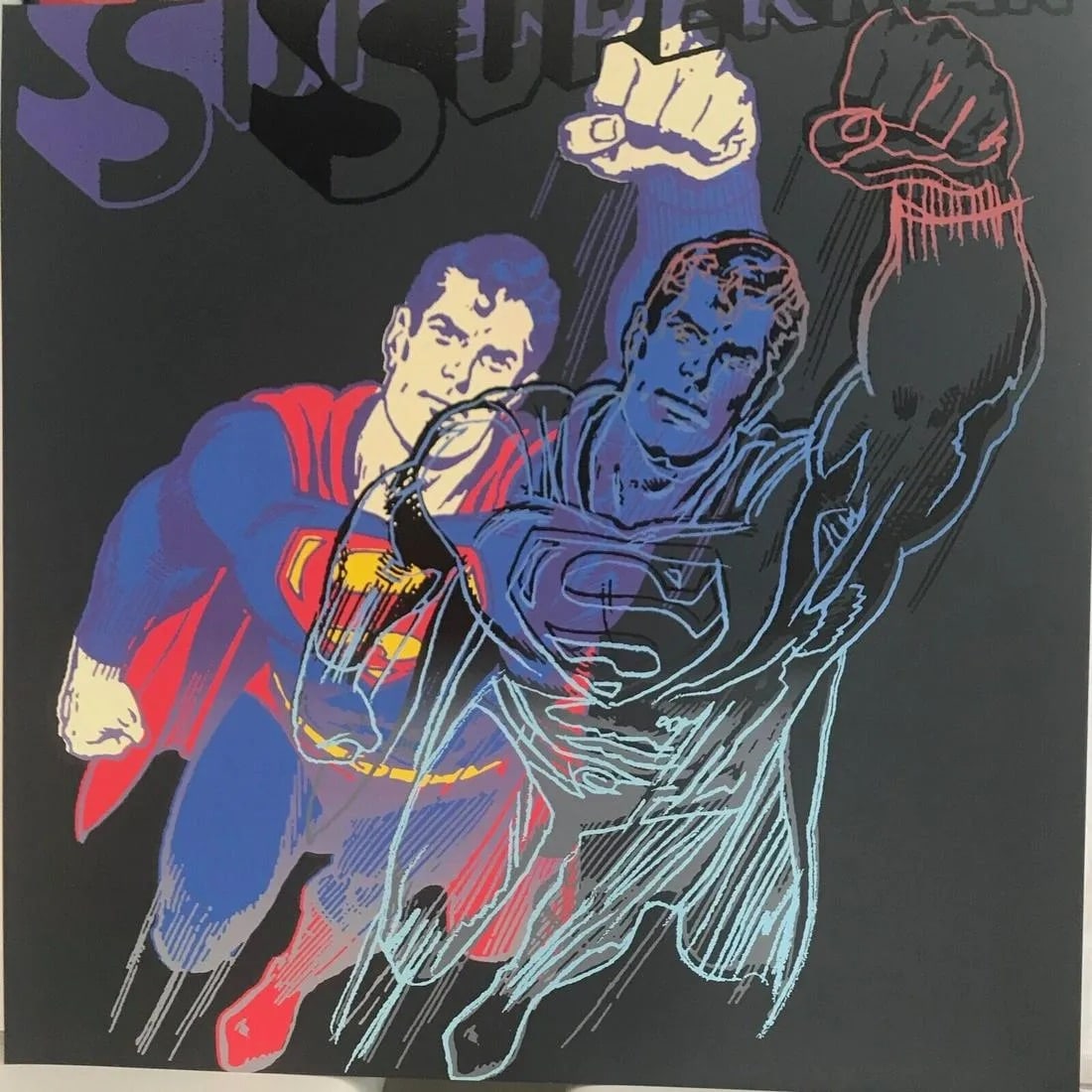 Andy Warhol (1928-87) ‘Superman’ F. & S. II.260 Screenprint In Colours With Diamond Dust: Title: Andy Warhol (1928-87) ‘Superman’ F. & S. II.260 Screenprint In Colours With Diamond Dust, 1985 Description: ANDY WARHOL (1928-87) ‘Superman’ F. & S. II.260