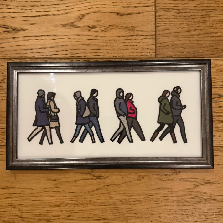 Keith Haring (1958–1990), “Untitled.” Three Figures, 1985. Black Marker On Skatebo: Title: Keith Haring (1958–1990), “Untitled.” Three Figures, 1985. Black Marker On Skateboard Deck. Signed Description: Keith Haring (1958–1990),