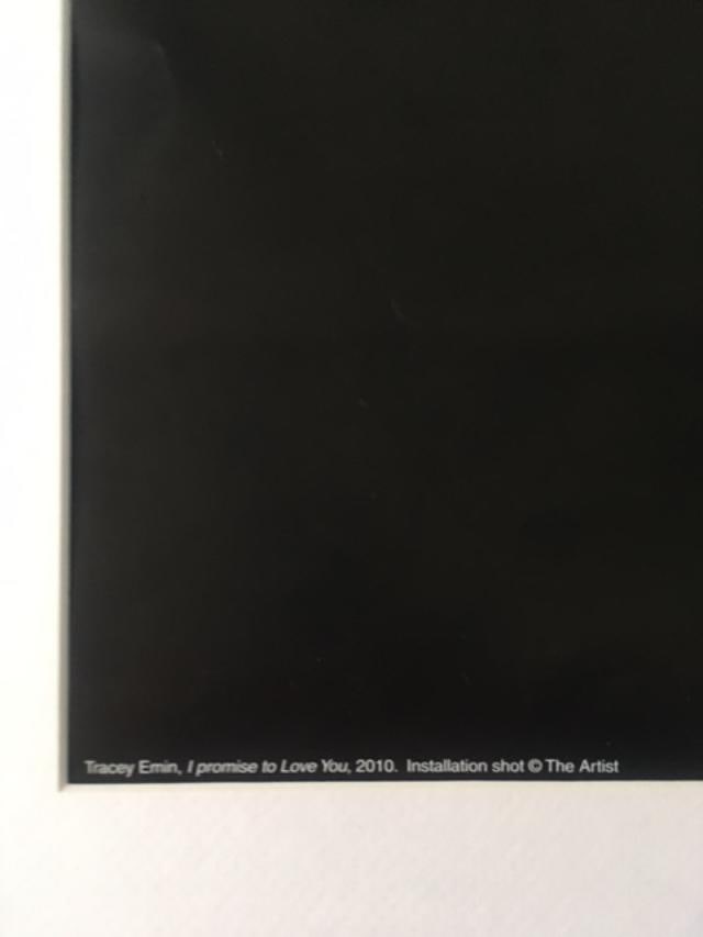 Tracey Emin (b1963) "I Promise To Love You", Exhibition Lithograph, Framed, 2014 - 4