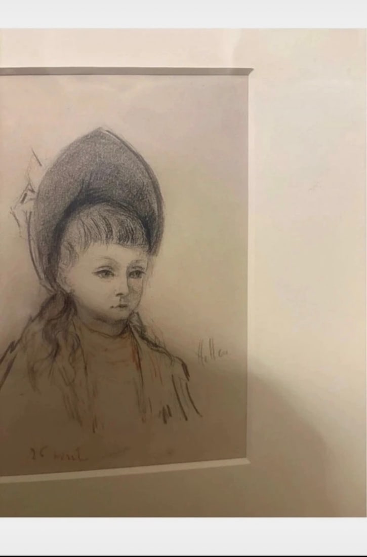 After Paul Cesar Helleu Portrait; Pencil and Crayon - 3