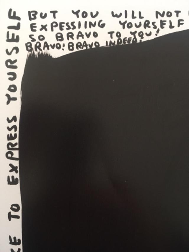 David Shrigley OBE (b 1968) ‘Bats-Its Ok’ Offset Lithograph, Mini Series Framed, Edition - 2