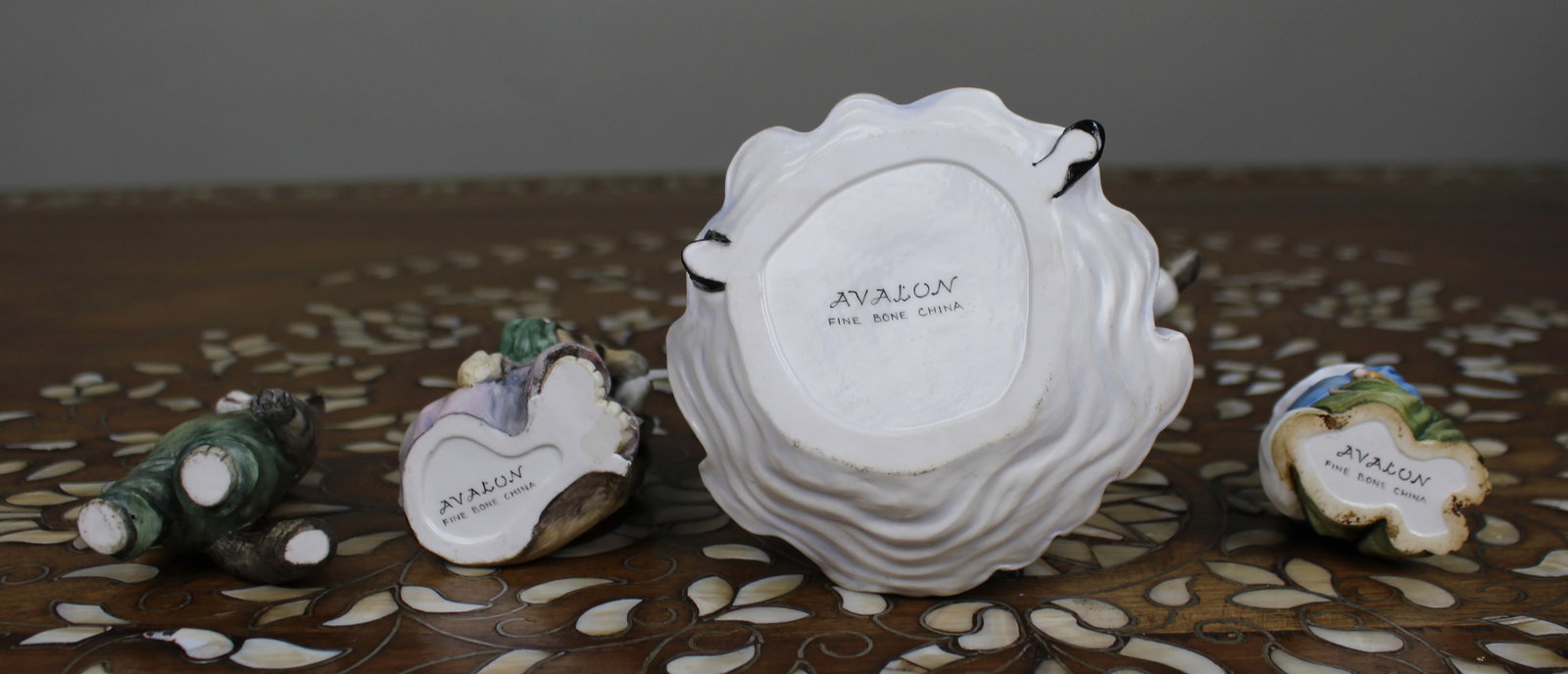 Collection of 4 Avalon Fine Bone China Cat Figurines - 3