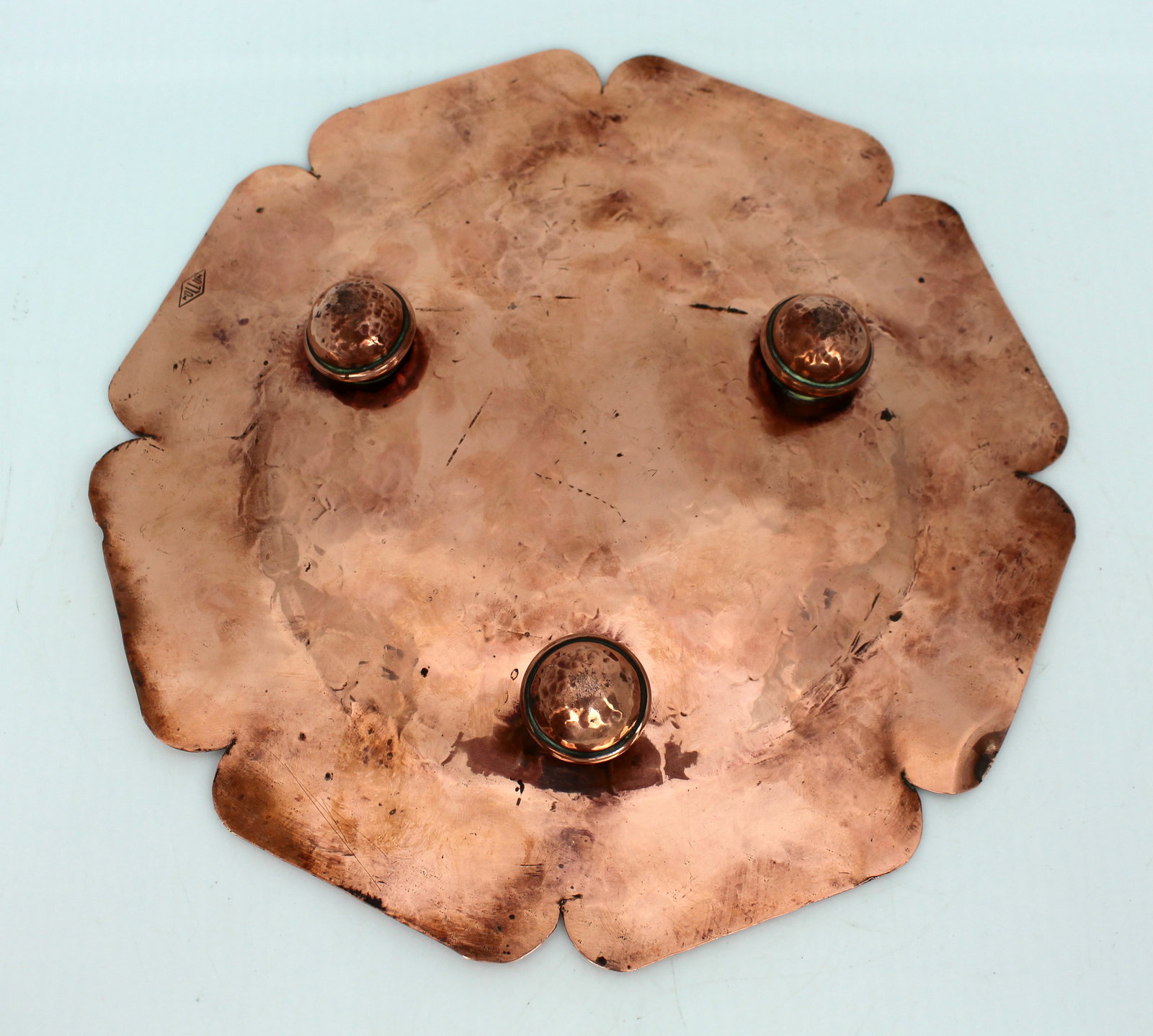 Antique Copper Plate Stamped Mullum - 3