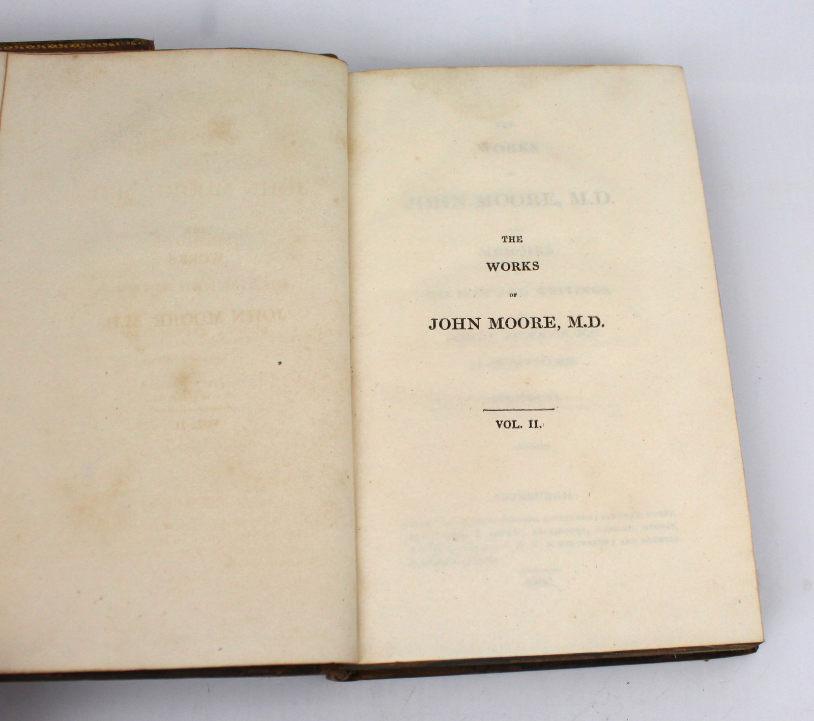 Two Volumes of The Works of John Moore, M.D. – 1820 Edinburgh - 14