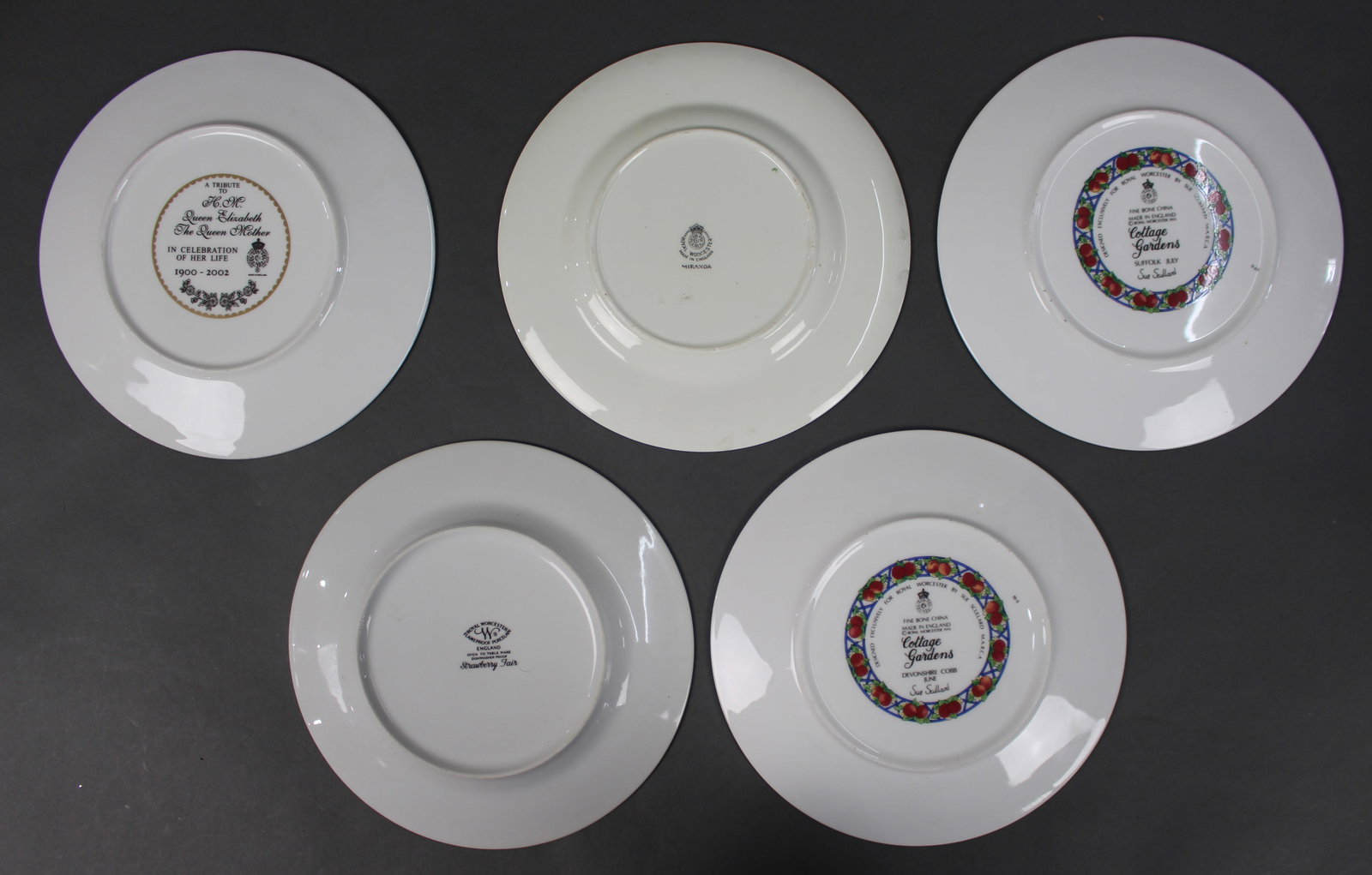 Collection of 5 Royal Worcester Cabinet Plates - 3