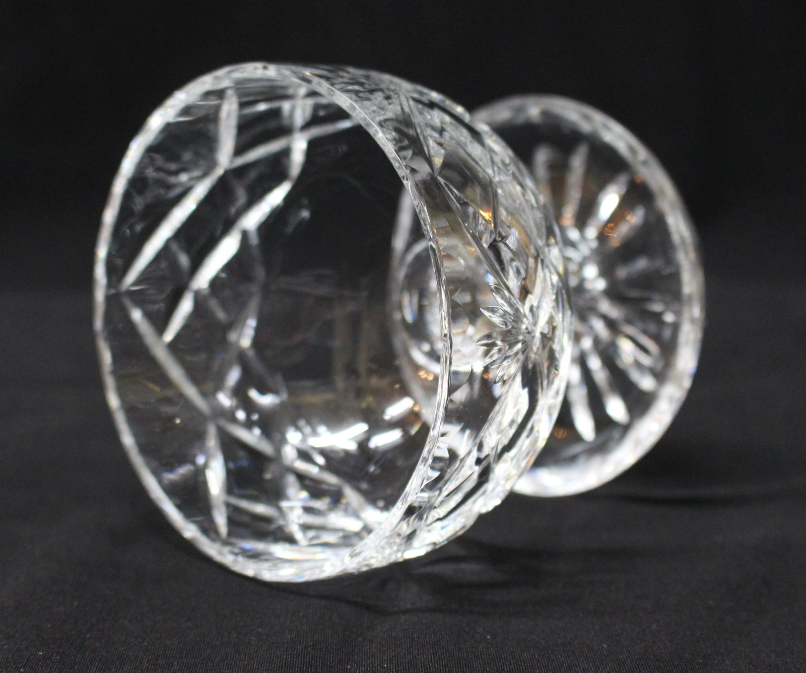 Set of 6 Vintage Cut Glass Crystal Sundae Dishes - 5