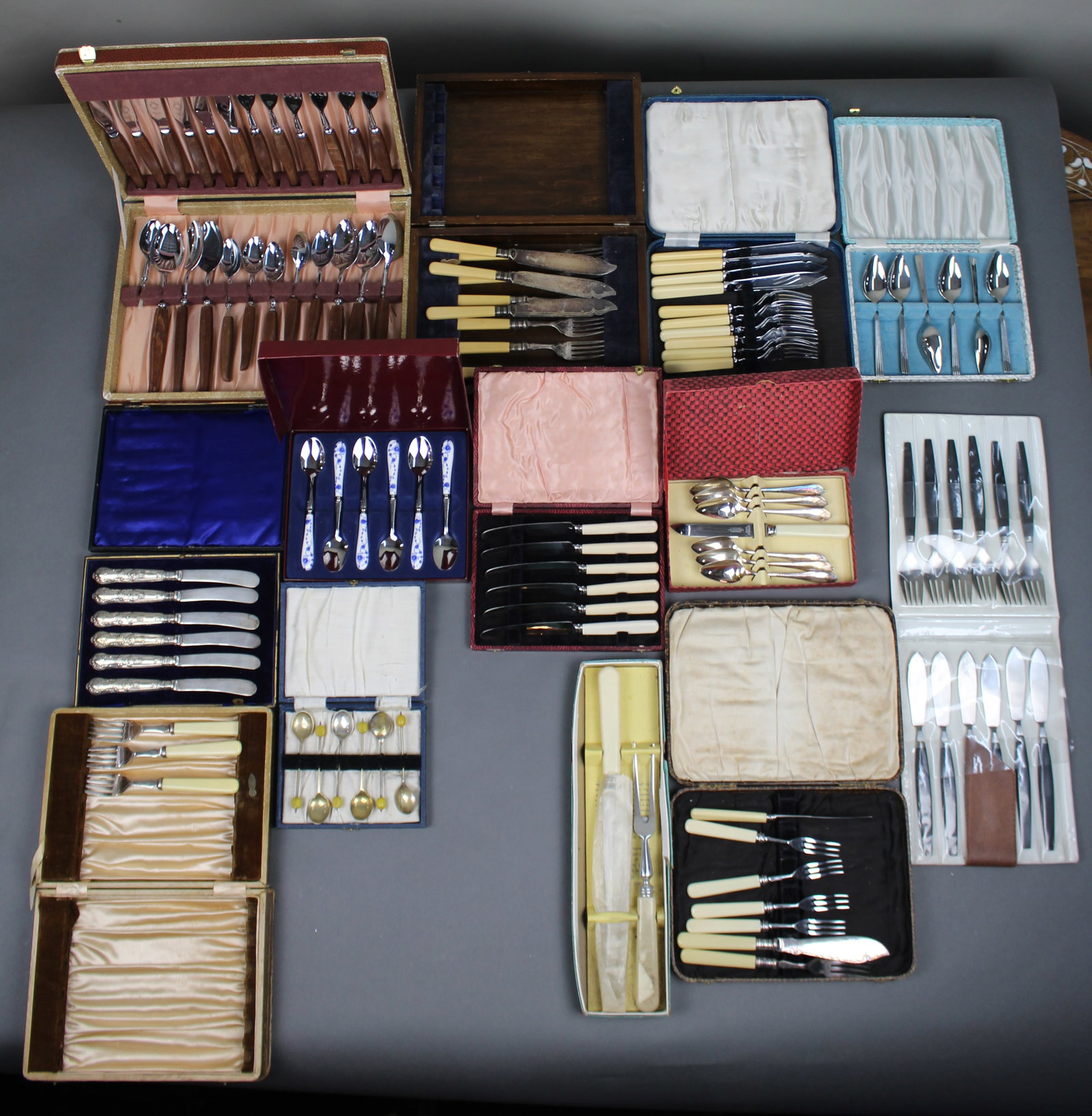 Collection of Cased Cutlery Flatware Silver Plate - 2