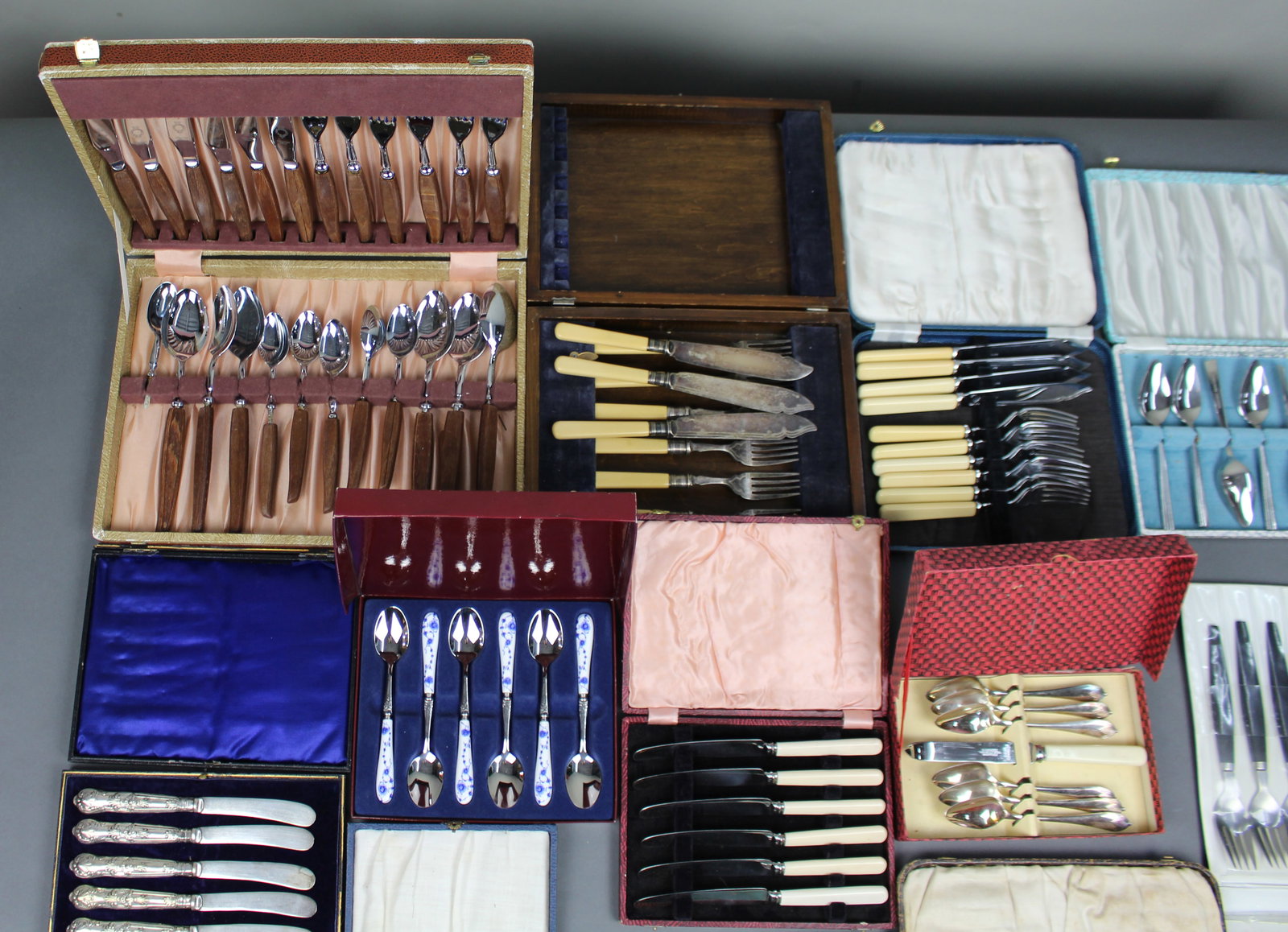 Collection of Cased Cutlery Flatware Silver Plate - 3