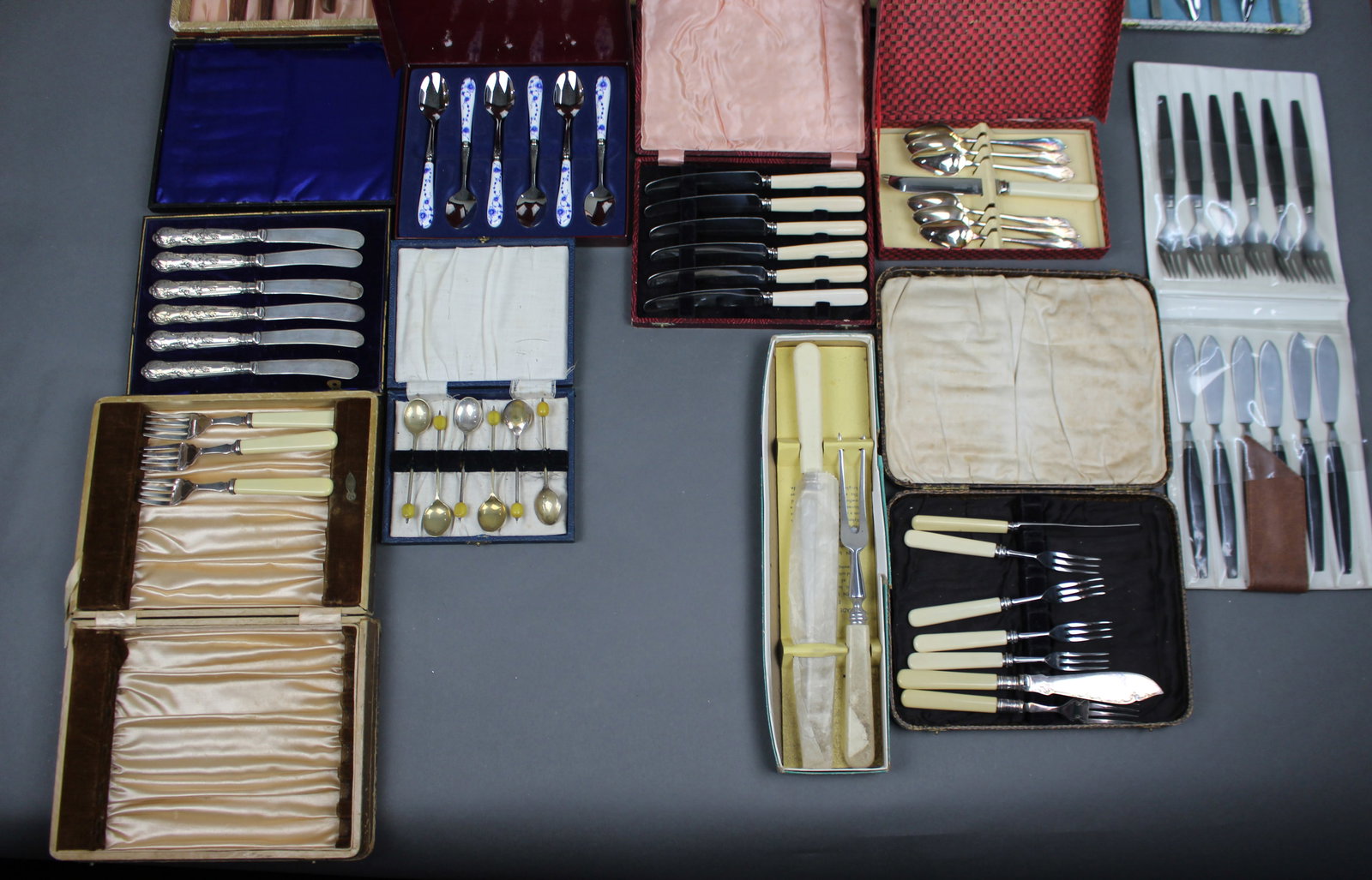 Collection of Cased Cutlery Flatware Silver Plate - 7