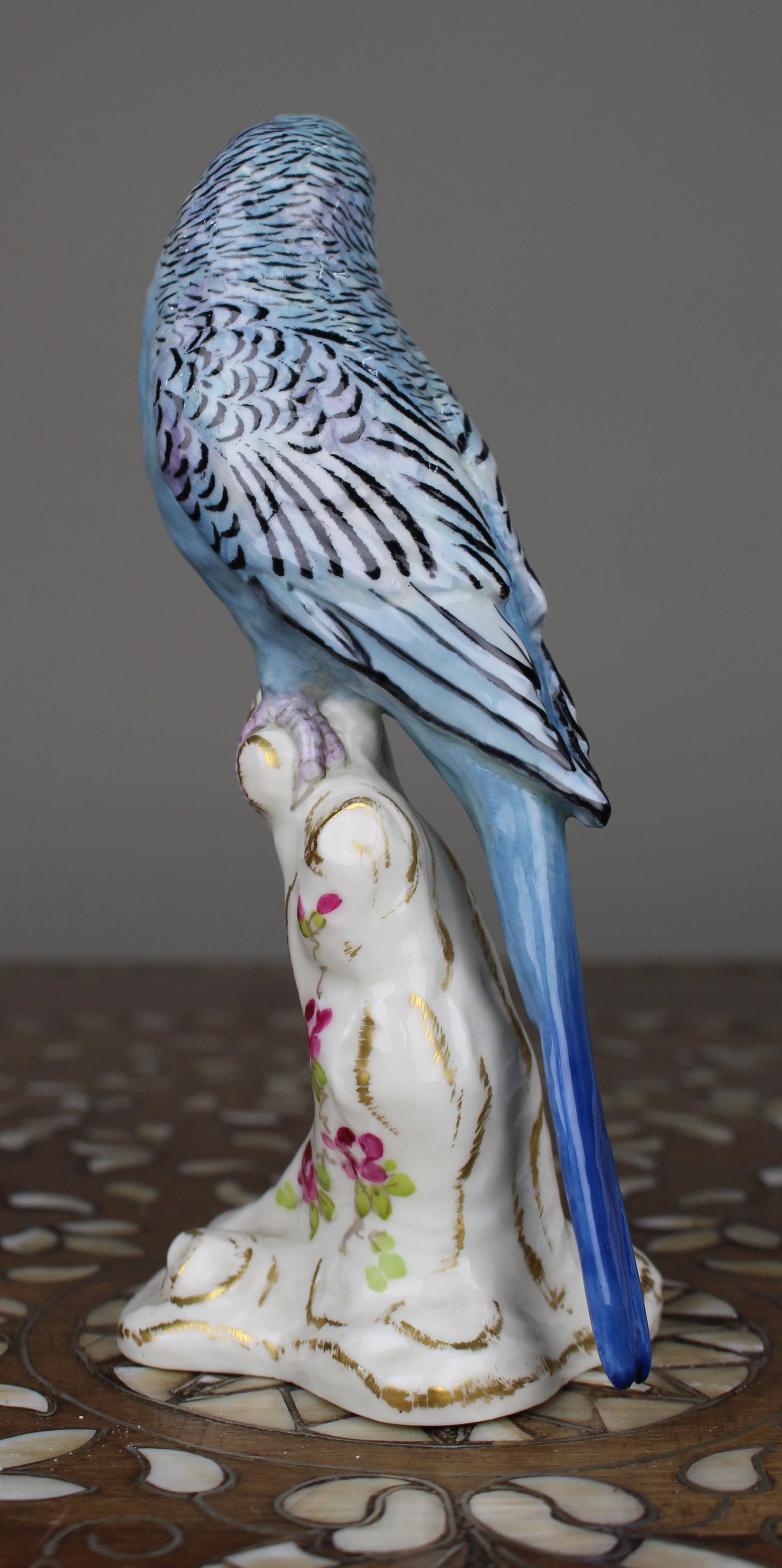 Royal Worcester BirdBudgerigar 2663 Birds on Stumps - 2