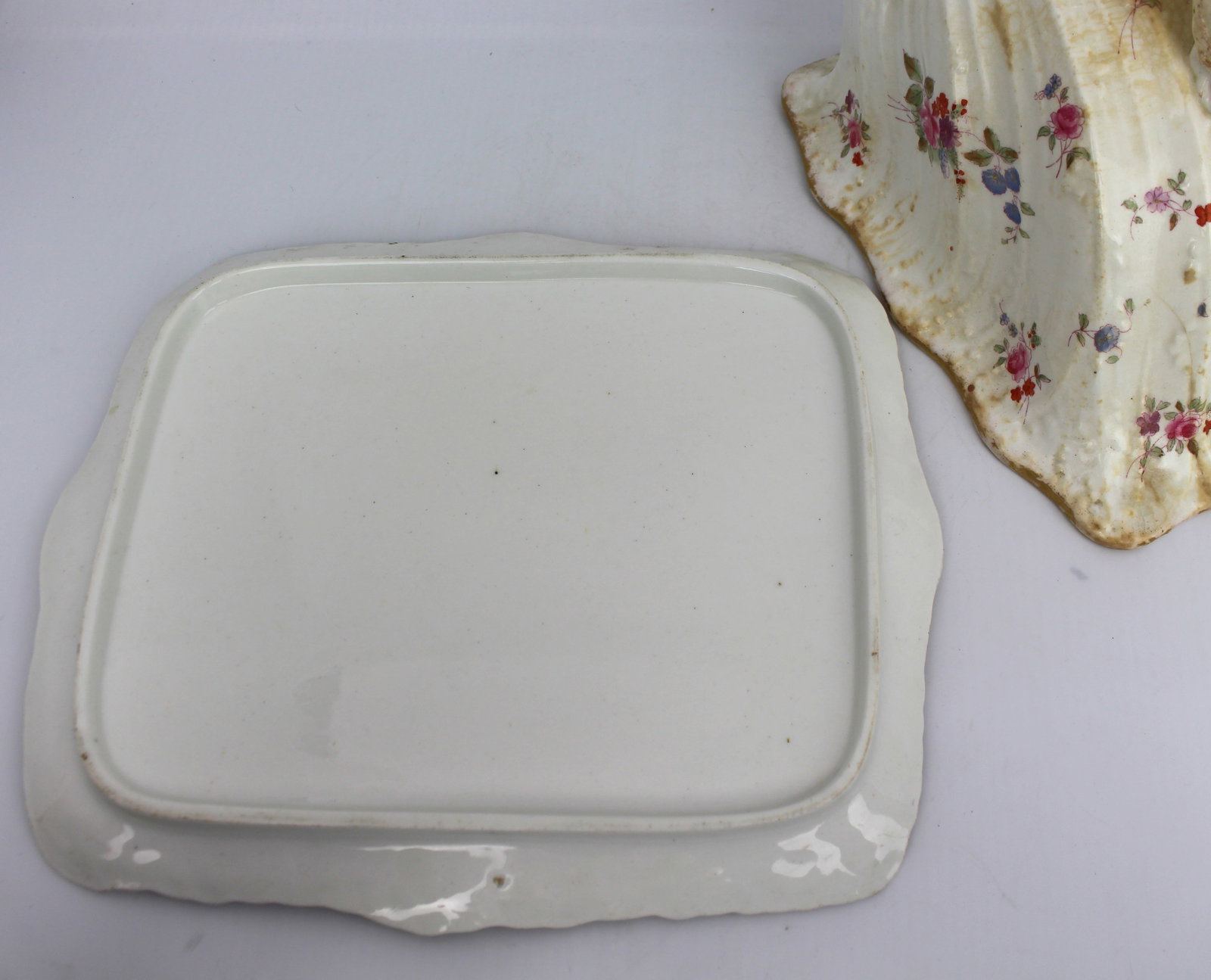 Antique Staffordshire Cheese Dish - 4