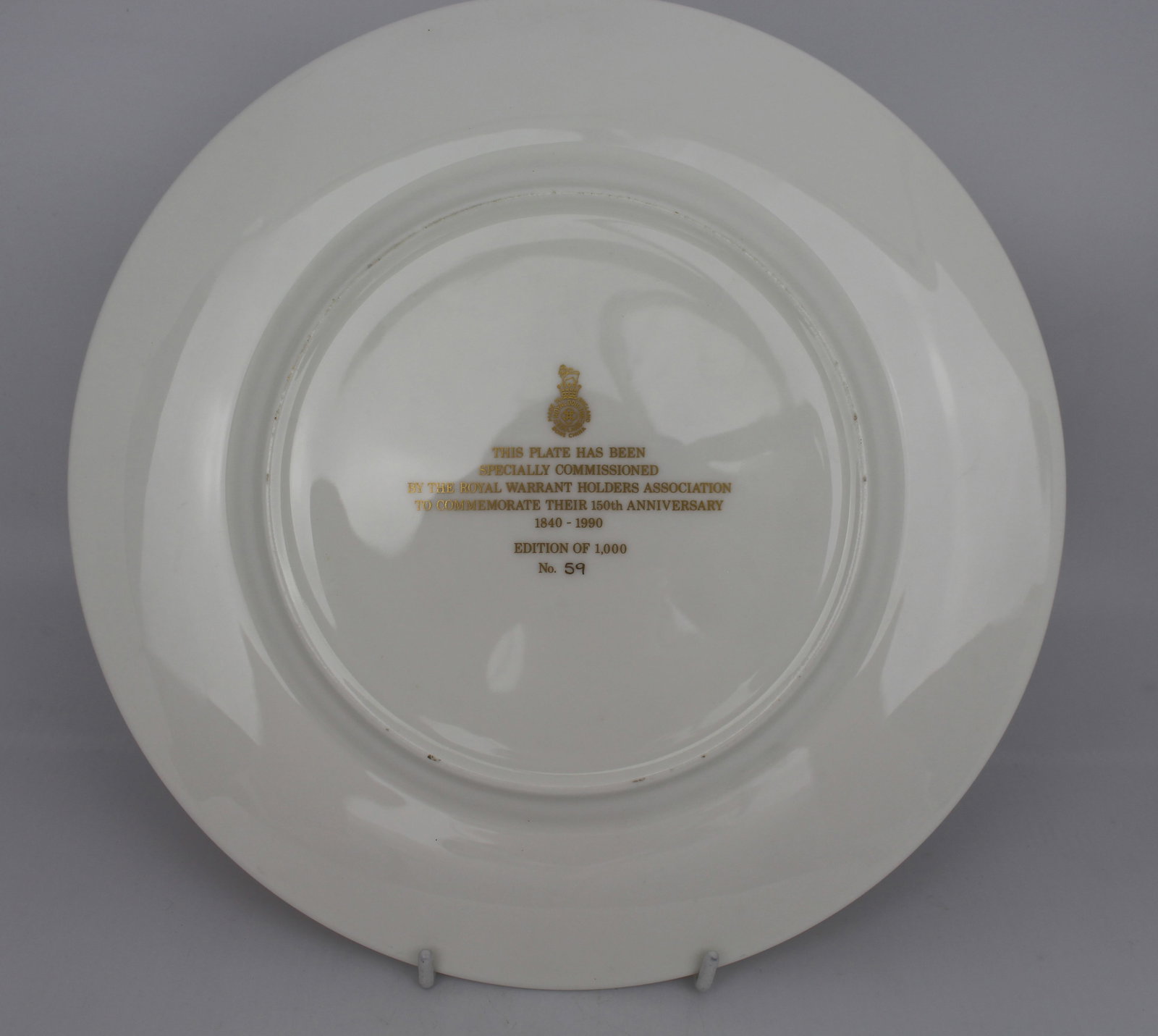 Royal Worcester Royal Warrant Cabinet Plate - 3