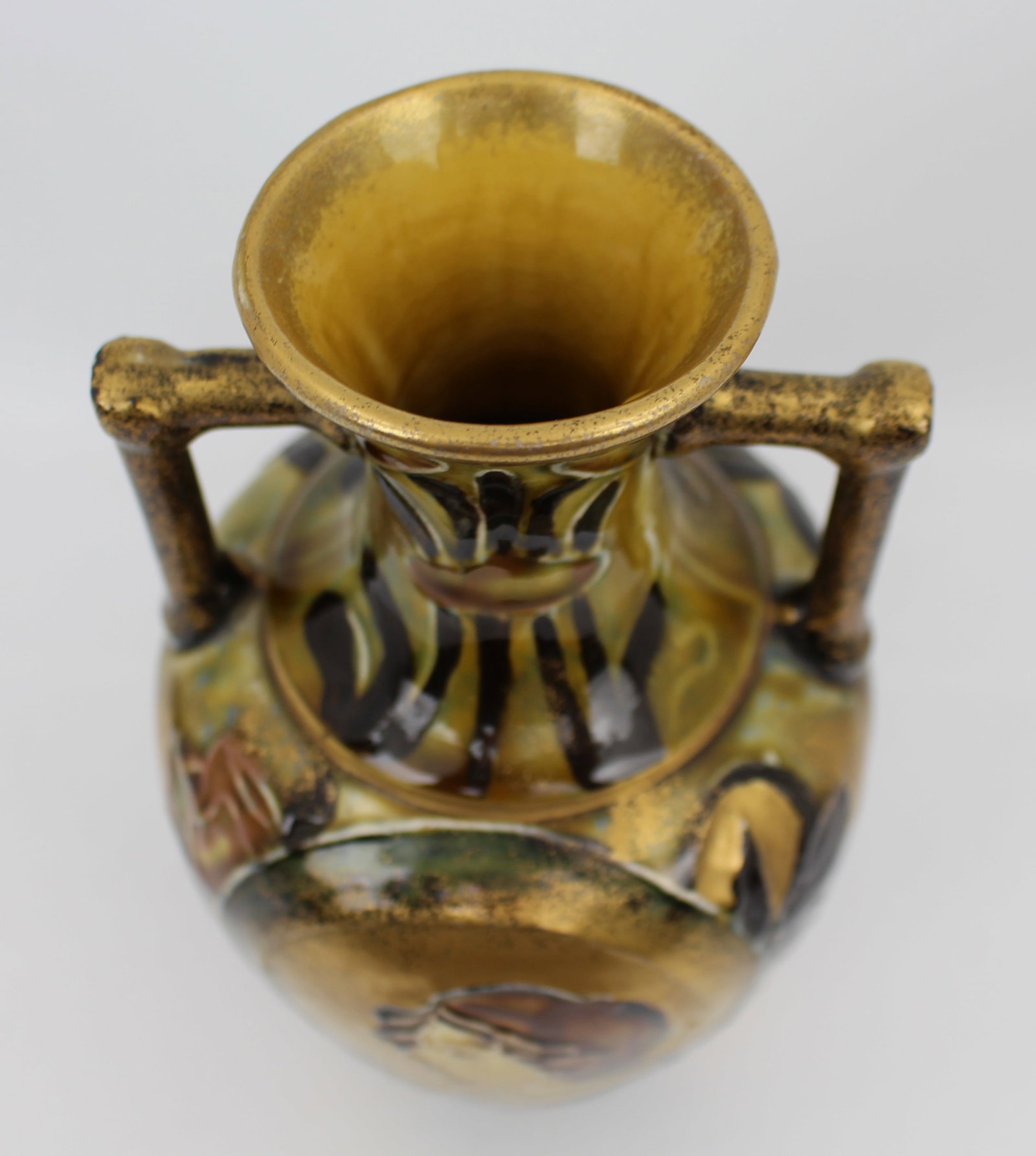 Bohemian Art Nouveau Portrait Vase, in the Manner of Amphora, c.1900 - 12