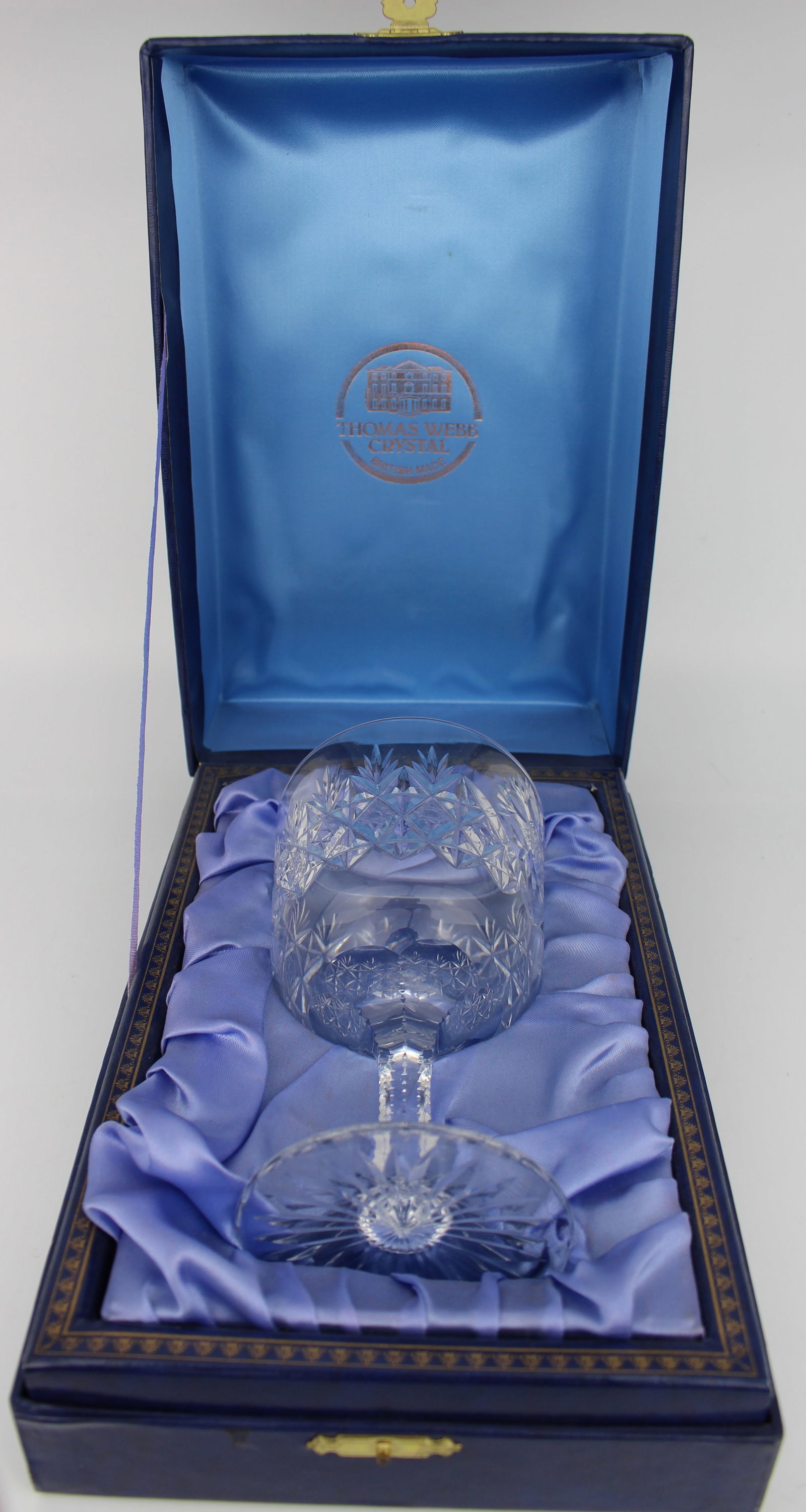 Vintage Thomas Webb Crystal Cut Glass Goblet - 2