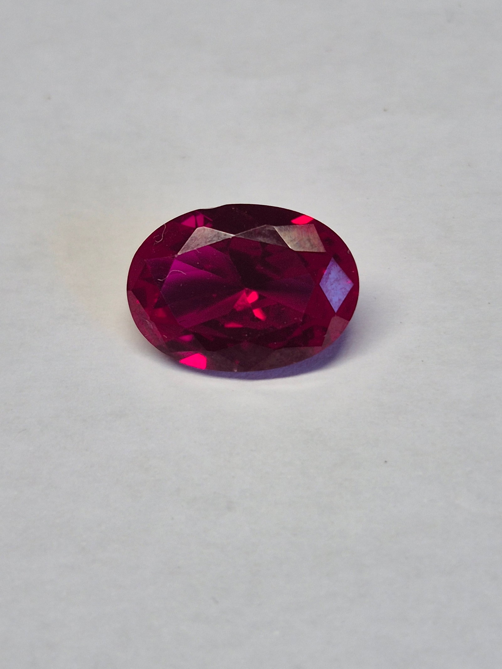 Natural Ruby Corundum Gemstone 6.63 Ct Oval Cut 14 x 10 mm Loose Stone - 2