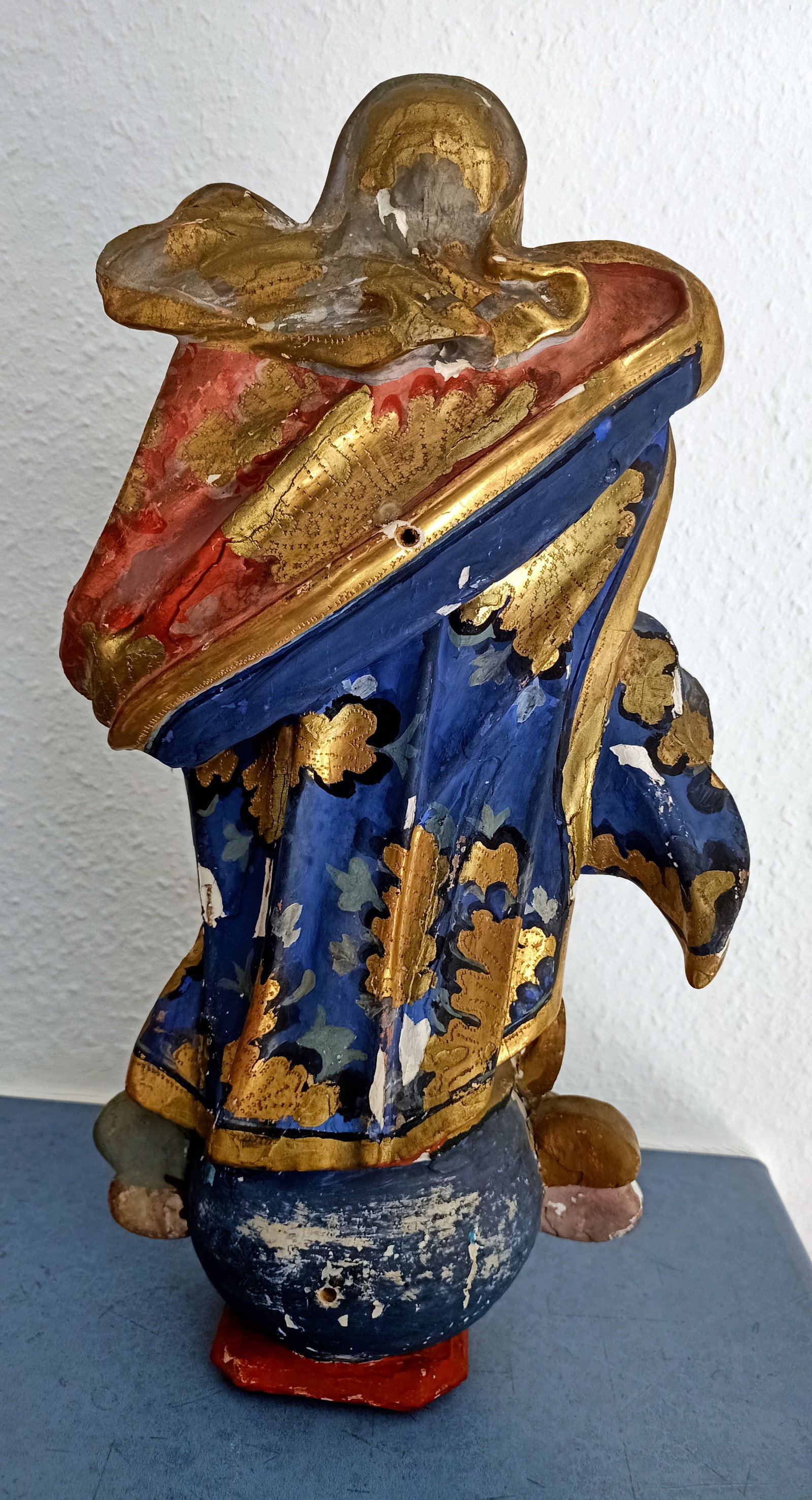 Charlemagne Woodcarving Bust Wood - 18th Century? - 2