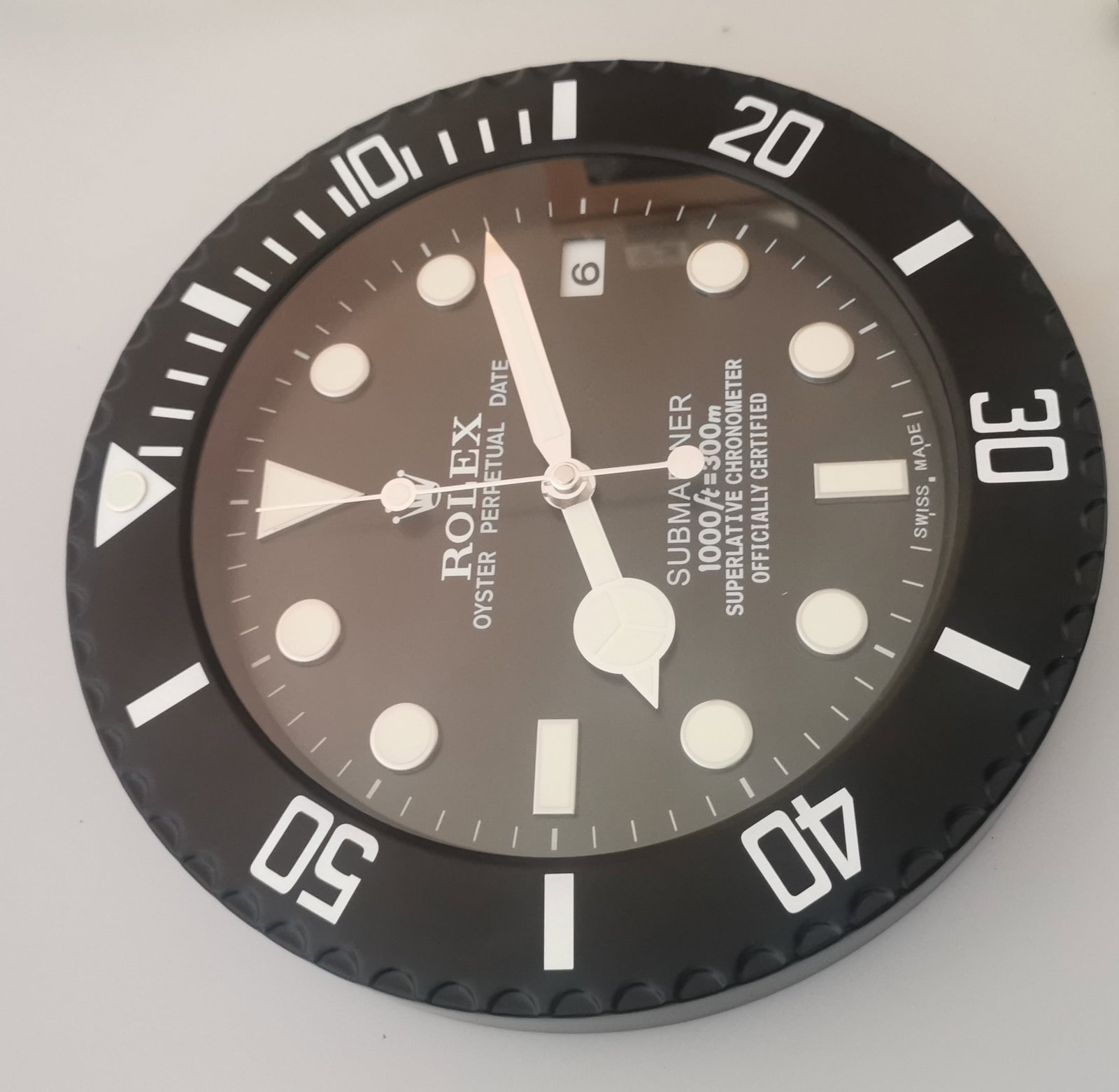 Rolex Submariner Dealer Display Wall Clock – All Black - 2