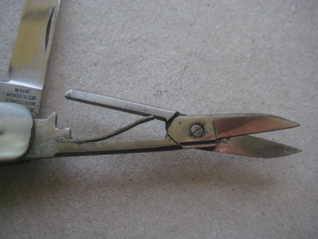 Antique Mother of Pearl Hafted Multi-Bladed Penknife, c1900 - 6