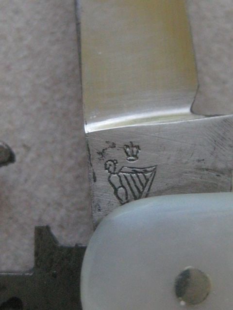 Antique Mother of Pearl Hafted Multi-Bladed Penknife, c1900 - 8