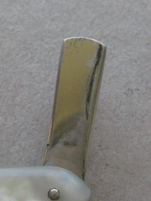 Antique French Mother of Pearl Hafted Multi-Bladed Penknife, c1900 - 9