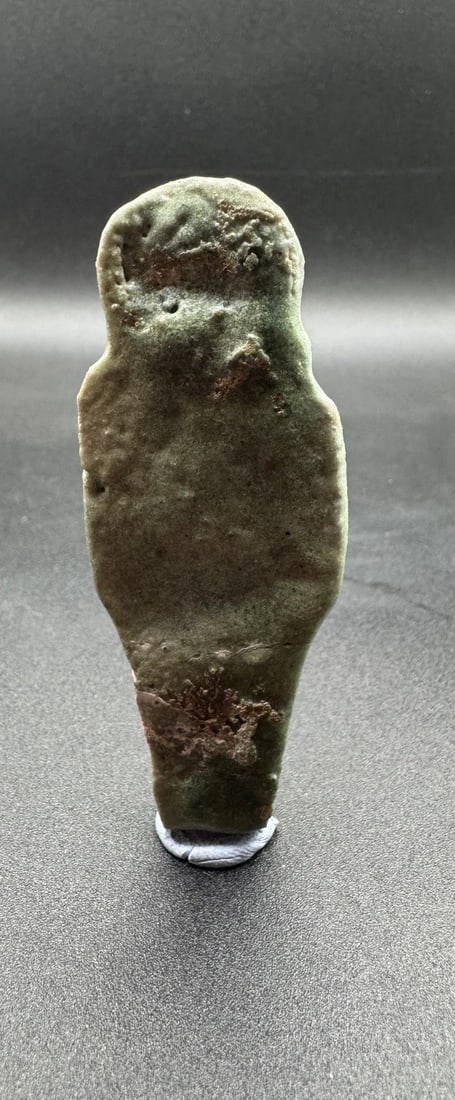 Ancient Egyptian Green Faience Shabti, 664-332 BC (C48) - 4