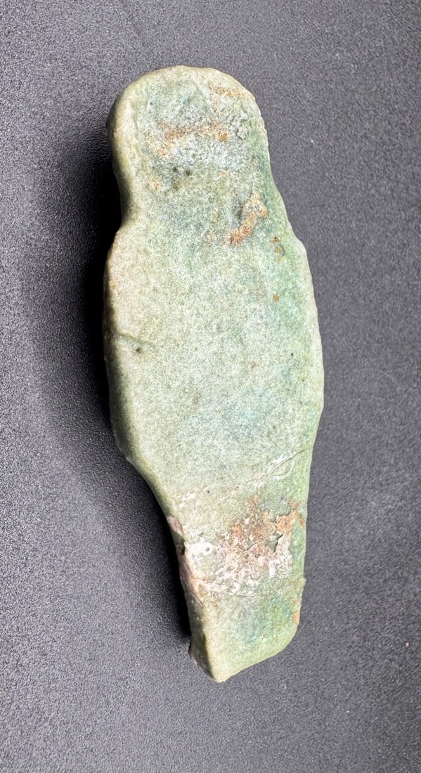 Ancient Egyptian Green Faience Shabti, 664-332 BC (C48) - 5
