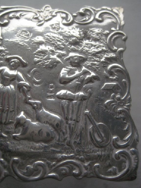 Antique Dutch Silver Miniature Table - 13