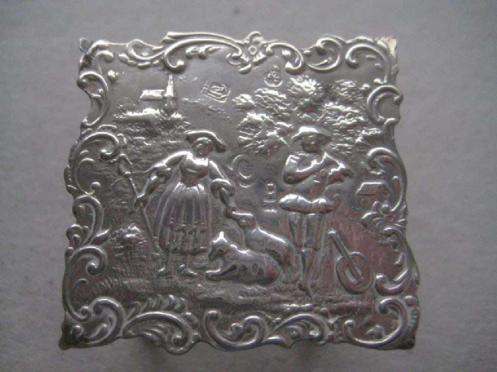 Antique Dutch Silver Miniature Table - 2