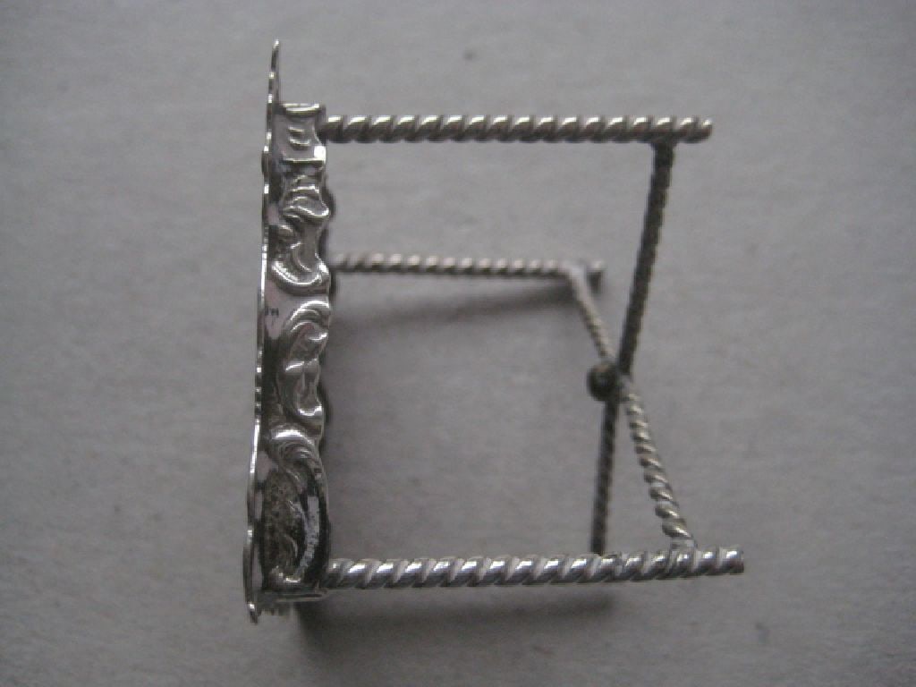 Antique Dutch Silver Miniature Table - 3
