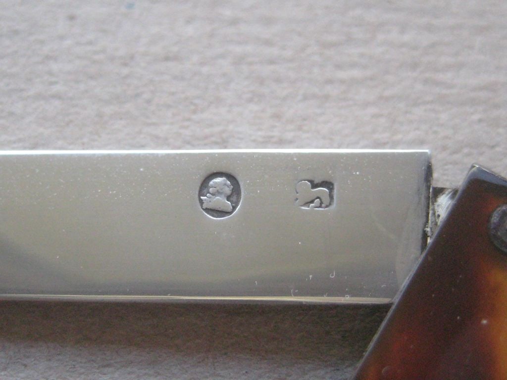 George III Silver Bladed Folding Fruit Knife - 3