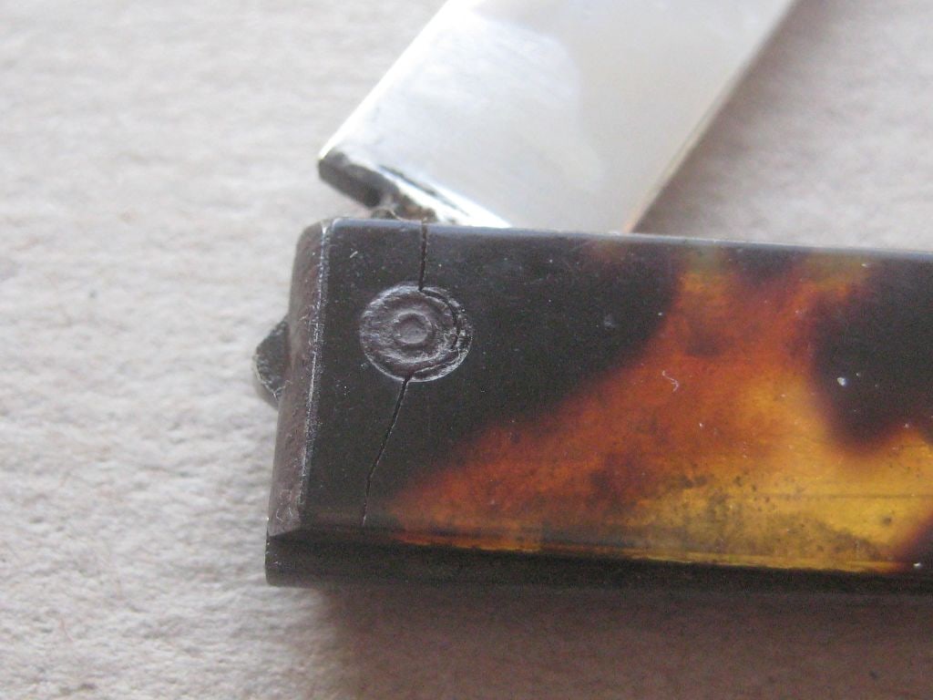 George III Silver Bladed Folding Fruit Knife - 5