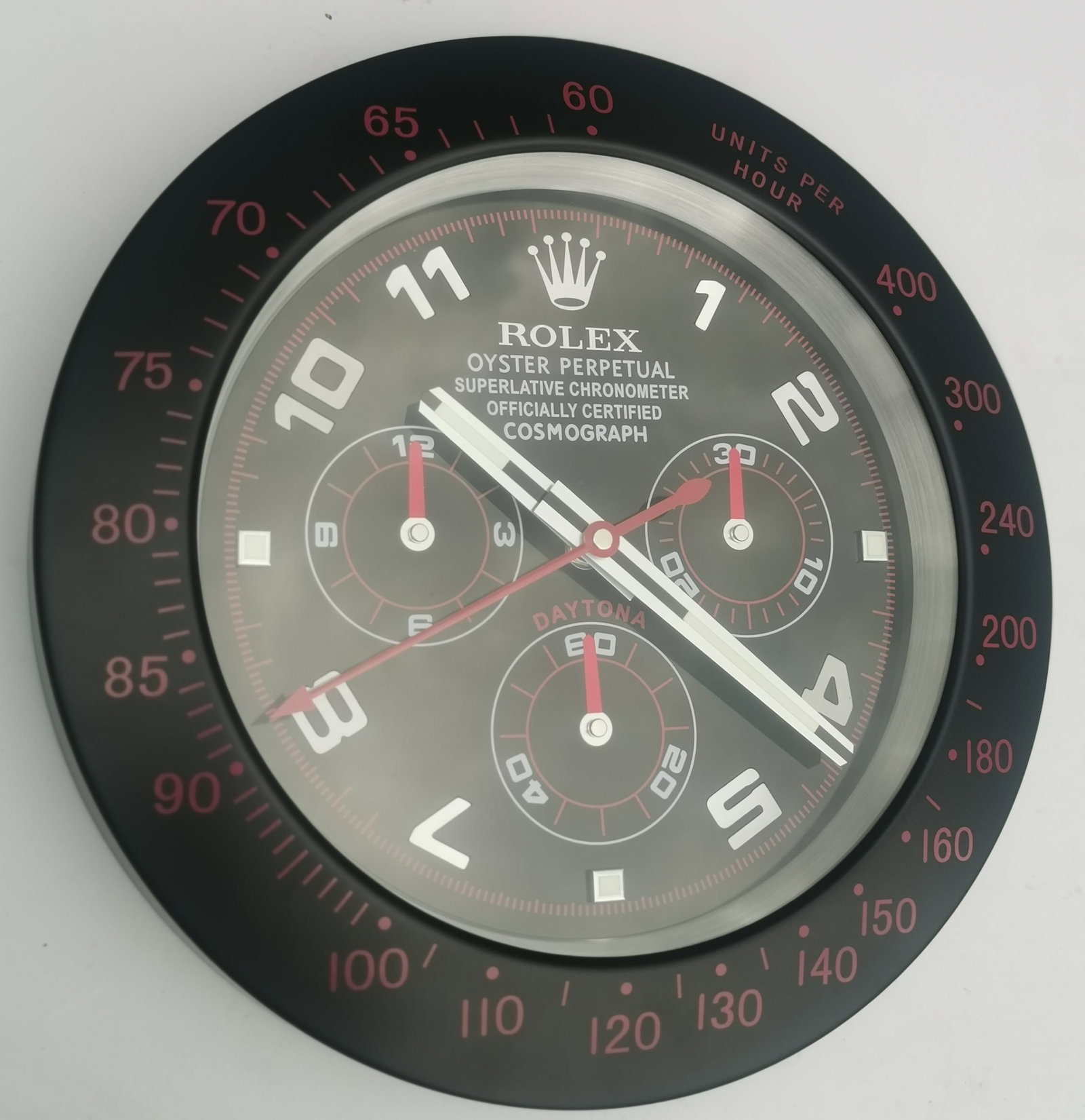 Rolex Daytona Dealer Display Wall Clock: Title: Rolex Daytona Dealer Display Wall Clock Description: Rolex Daytona Dealer Display Wall Clock Add a touch of luxury watch-inspired design to your home, office, workshop or man cave with
