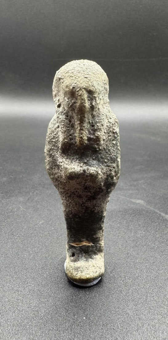 Ancient Egyptian Green Faience Shabti, 664-332 BC (C55) (1 of 3)