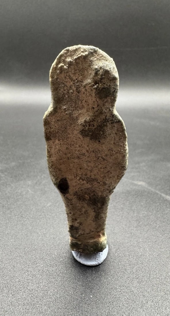 Ancient Egyptian Green Faience Shabti, 664-332 BC (C55) - 3