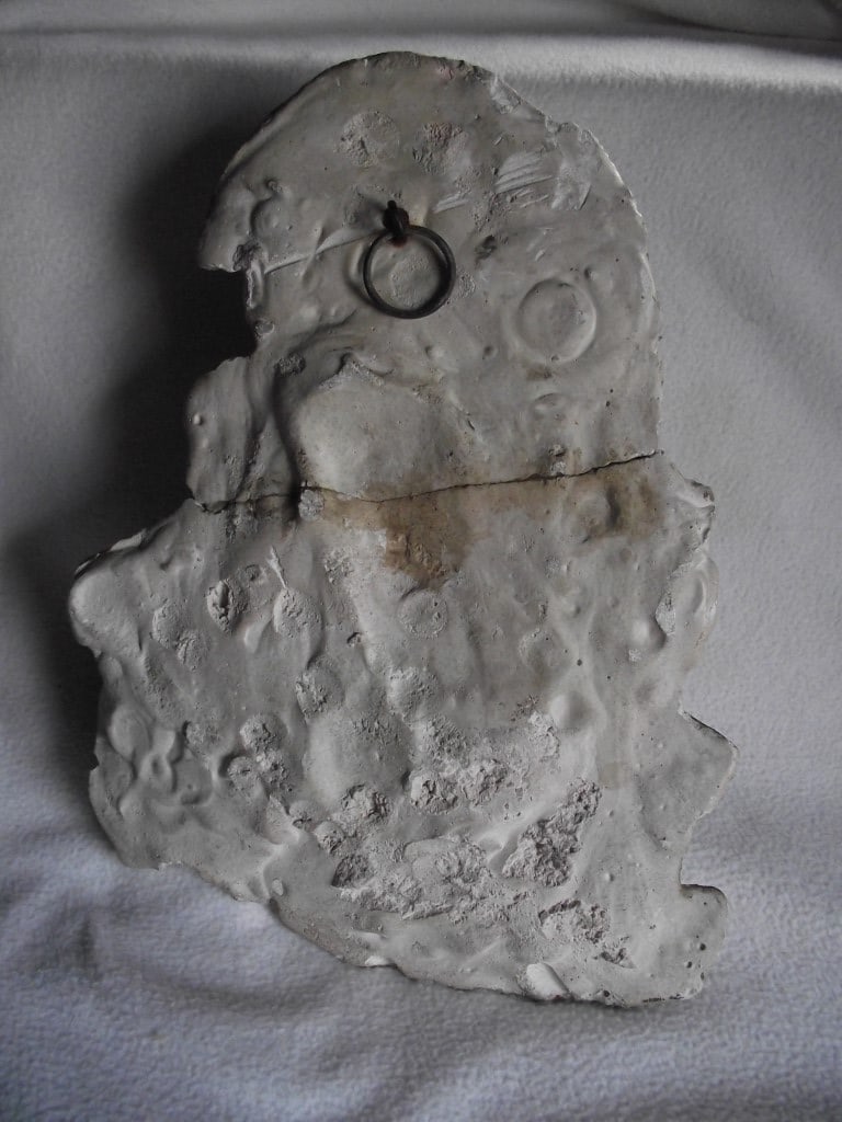 Antique Madonna & Child Wall Hanging Figure - 11 3/4"" High. - 2