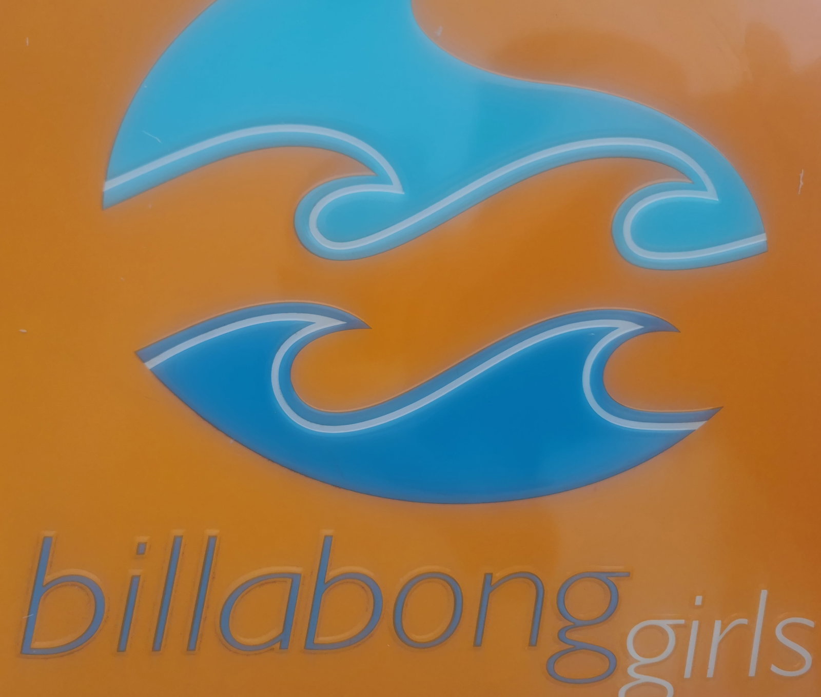 Vintage Billabong Girls Retail Sign – 1990s Surf Shop Display - 2
