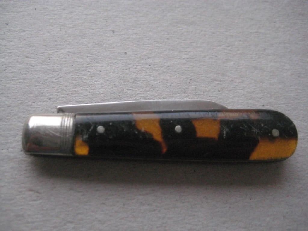 George V Silver Bladed Folding Fruit Knife - 4