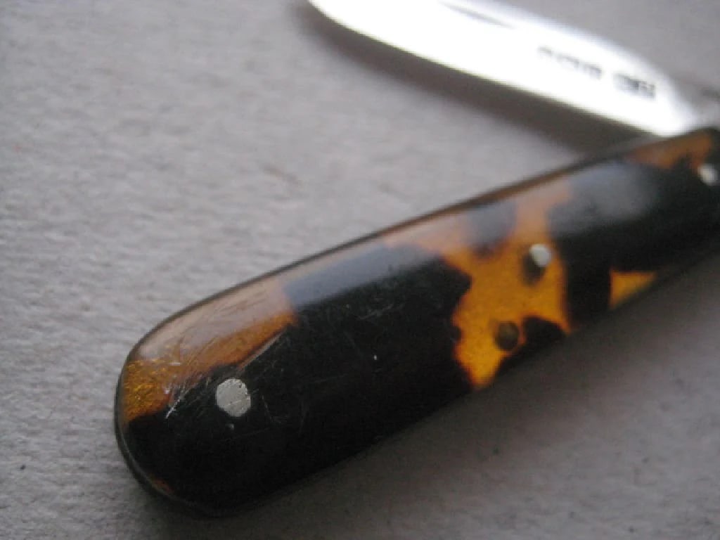 George V Silver Bladed Folding Fruit Knife - 6