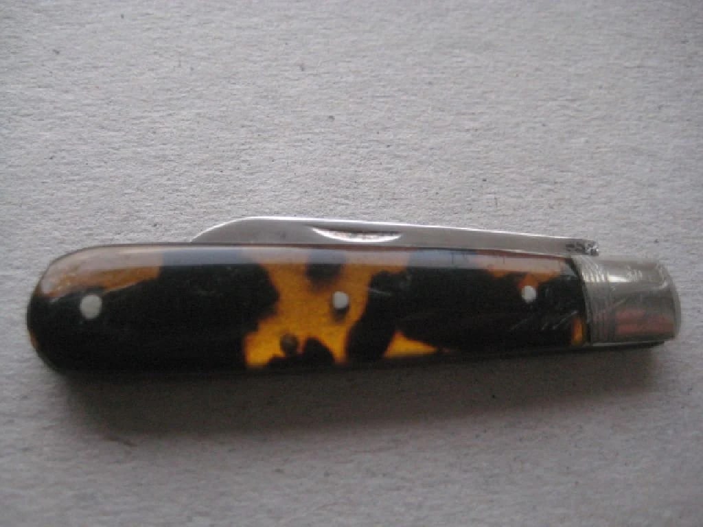 George V Silver Bladed Folding Fruit Knife - 7